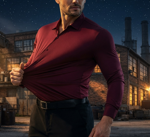 Mens Luxury Silk Shirt